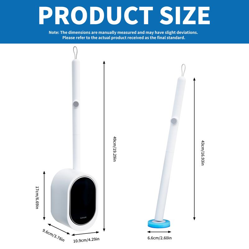 FlickAway Disposable Toilet Scrubber Brush